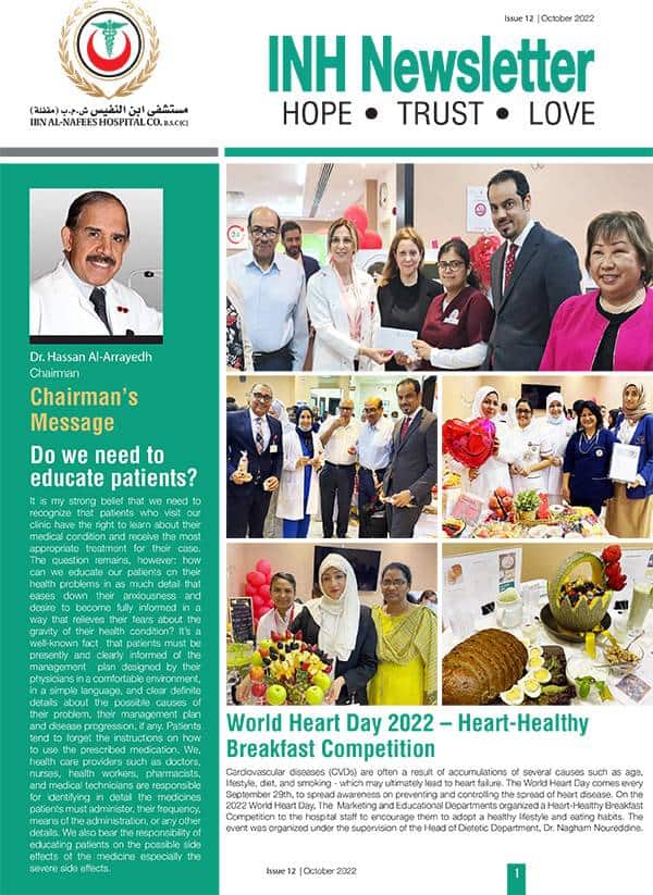 INH newsletter Oct 2022 cover